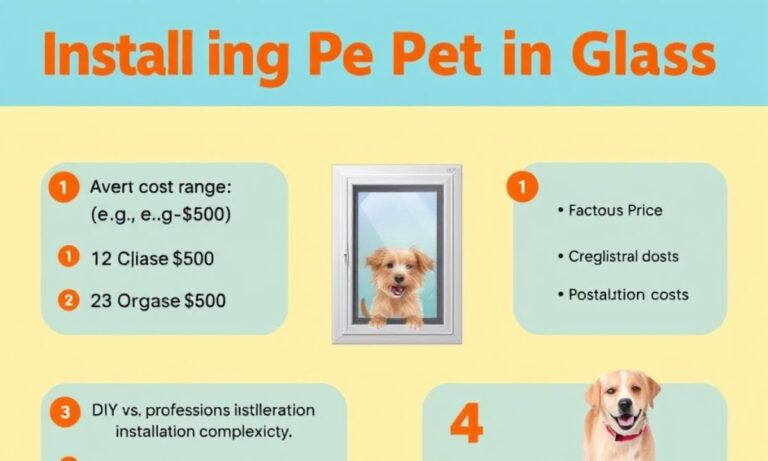 How Much to Install a Pet Door in Glass?