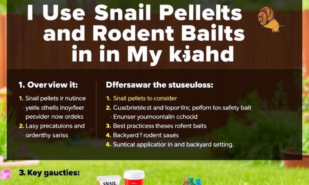 I Use Snail Pellets and Rodent Baits in My Backyard. 